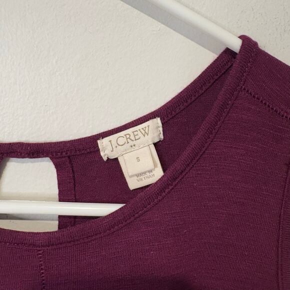 J.Crew Womens Small Purple Tank Blouse Ruffle Bottom Career‎ Stretchy Casual - Picture 7 of 7